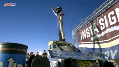 Briggs Danner Reacts After Redemption At Bridgeport During USAC Eastern Storm