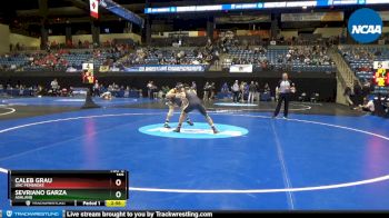 165 lbs Prelim Round 2 - Caleb Grau, UNC Pembroke vs Sevriano Garza, Ashland