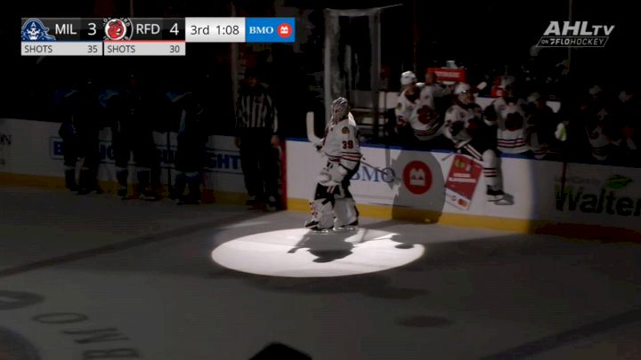 GOALIE GOAL: Laurent Brossoit Scores For The IceHogs