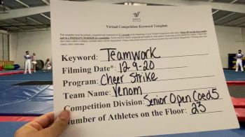 Cheer Strike Allstars - Venom [Level 5 L5 Senior Open Coed] Varsity All Star Virtual Competition Series: Event VII