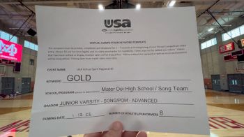 Mater Dei High School [Junior Varsity - Song/Pom - Advanced] 2023 USA Virtual Spirit Regional II