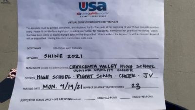 Crescenta Valley High School [High School - Fight Song - Cheer] 2021 USA Spirit & Dance Virtual National Championships