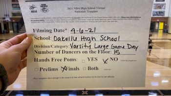 Oakville High School [Virtual Varsity - Game Day - Large Finals] 2021 NDA High School National Championship