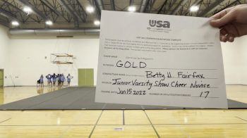 Betty Fairfax High School [Junior Varsity Show Cheer Novice] 2022 USA Virtual Spirit Regional II