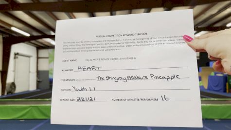 The Stingray All Stars - PINEAPPLES [L1.1 Youth - PREP] 2021 Varsity Rec, Prep & Novice Virtual Challenge IV