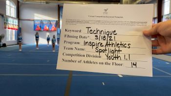 Inspire Athletics Spotlight [L1.1 Youth - PREP] 2021 Varsity Virtual Competition Series - Prep & Novice II