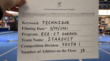 East Celebrity Elite - CT - Stardust [L1 Youth] 2021 Varsity All Star Winter Virtual Competition Series: Event IV