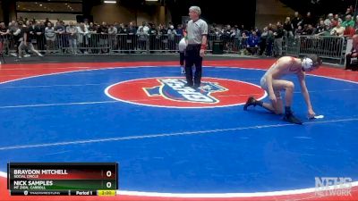 1A-120 1st Place Match - Braydon Mitchell (Social Circle) vs Nick Samples (Mt Zion, Carroll)