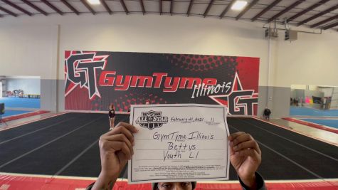 GymTyme All-Stars - Illinois - Bettys [L1 Youth - Small - B] 2021 NCA All-Star Virtual National Championship