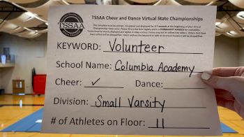 Columbia Academy [Small Varsity] 2021 TSSAA Cheer & Dance Virtual State Championships