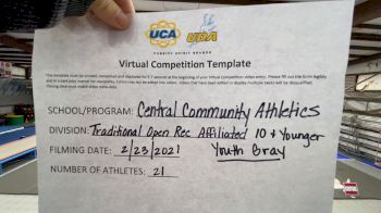 Central Community Athletics [Trad Open Rec Aff 10Y] 2021 UCA February Virtual Challenge