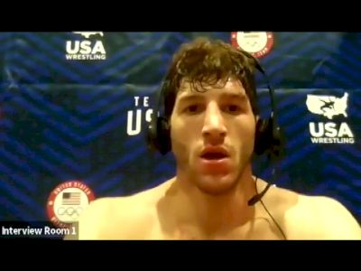 Anthony Ashnault (65 kg) after first-round win at 2021 Olympic Trials
