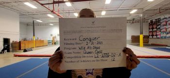 Wild All Stars - QueenCats [L2 Junior - D2 - Small - A] 2021 Varsity All Star Winter Virtual Competition Series: Event V