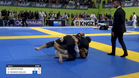 Adam Wardzinski Uses His Trademark Butterfly Sweep To Secure A Choke