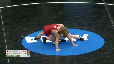 285 Quarterfinal, Trent Hillger, Wisconsin vs Gannon Gremmel, Iowa State