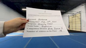 Gravity Cheer - Explosion [L4 Junior - Small] 2021 Coastal at the Capitol Virtual National Championship