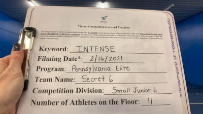 Pennsylvania Elite Cheerleading - Secret 6 [L6 Junior - D2] 2021 Coastal at the Capitol Virtual National Championship