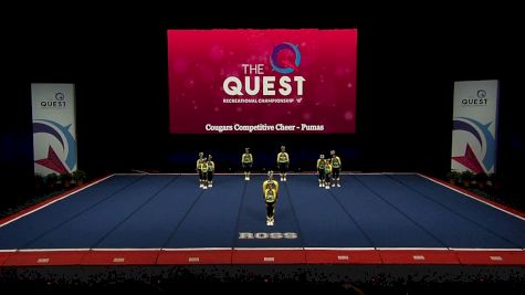 Cougars Competitive Cheer - Pumas [2021 L1 Performance Rec - 12Y (NON) - Small Semis] 2021 The Quest