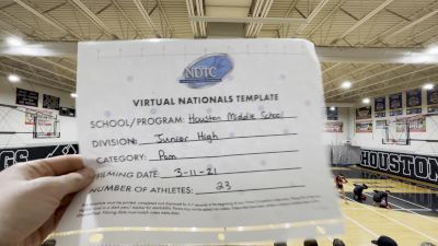Houston Middle School [Virtual Junior High - Pom Finals] 2021 UDA National Dance Team Championship
