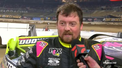 Brandon Sheppard Reacts After Podium Finish In Gateway Dirt Nationals