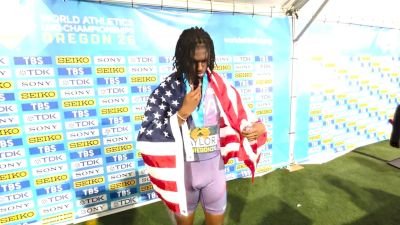 Tate Taylor Is a WORLD U20 Champion, Wins 100m In 9.94! | Post-Race Interview