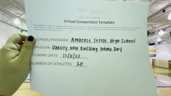 Amherst-Steele High School [Varsity Non Building Game Day] 2023 UCA & UDA December Virtual Challenge