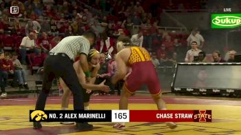 165 lbs - Alex Marinelli, Iowa vs Chase Straw, Iowa State