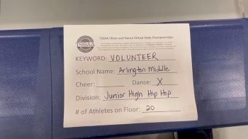 Arlington Middle School [Middle School - Hip Hop] 2021 TSSAA Cheer & Dance Virtual State Championships