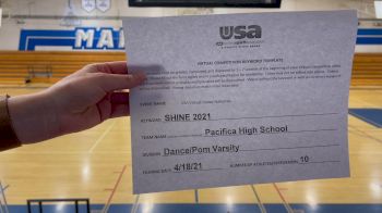 Pacifica High School [Dance/Pom Varsity] 2021 USA Spirit & Dance Virtual National Championships