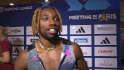 Noah Lyles After Defeating Olympic Champ Lamont Marcell Jacobs In Paris