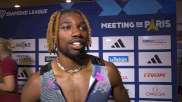 Noah Lyles After Defeating Olympic Champ Lamont Marcell Jacobs In Paris