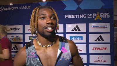 Noah Lyles After Defeating Olympic Champ Lamont Marcell Jacobs In Paris