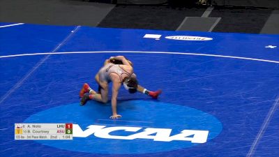 125 lb 3rd Place, Brandon Courtney, Arizona State vs Antony Noto, Lock Haven