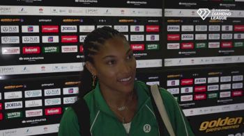 Tara Davis-Woodhall Talks Long Jump Win, Coaching At Kansas State After Rome Diamond League 2024