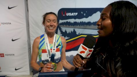 Emily Infield After Incredible First Place Finish In USATF Championships 10K