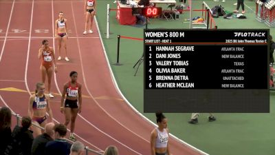 Women's 800m, Heat 1 - Olivia Baker 2:00