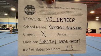 Riverdale High School [Game Day - Large Varsity] 2021 TSSAA Cheer & Dance Virtual State Championships