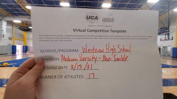 Westview High School [Medium Varsity Non Tumble] 2021 UCA & UDA March Virtual Challenge