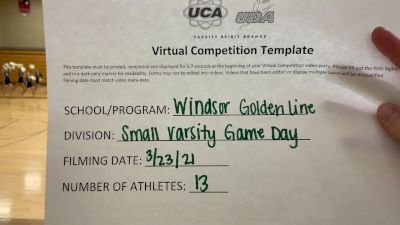 Windsor High School [Virtual Small Varsity - Game Day Finals] 2021 UDA National Dance Team Championship