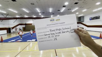 Bay High School [Game Day Small Varsity - Non-Tumble] 2021 UCA December Virtual Regional
