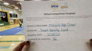 Maryville High School [Small Varsity Coed] 2021 UCA February Virtual Challenge