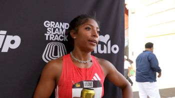 Tia Jones Ran The 100m For The First Time Since 7th Grade At Grand Slam Track: Miami