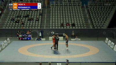97 kg Quarterfinal - Stephen Buchanan, USA vs Vicky Vicky, IND