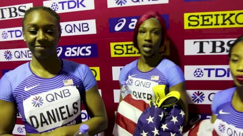 US Stuck With The Same Squad And Takes WCs Bronze In Women's 4x100m
