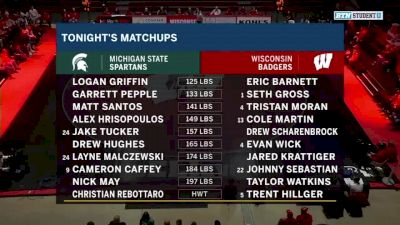125 lbs: Eric Barnett, Wisconsin vs Logan Griffin, Michigan State