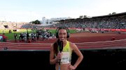 Courtney Wayment is all smiles after the Oslo 2025 Diamond League