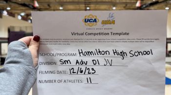 Hamilton High School [Small Junior Varsity] 2023 UCA & UDA December Virtual Challenge