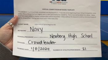 Newberg High School [Crowdleader Large] 2024 USA Virtual Spirit Regional II