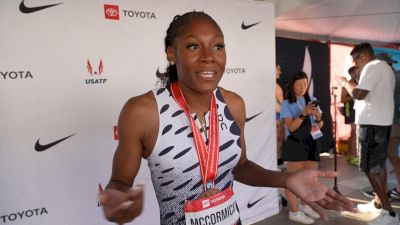 Aaliyah McCormick Reflects on Pro Debut, Signing With On & Rapid Growth Since NCAA Championships | Post-Race Interview 2026 USATF