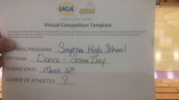 Smyrna High School [Varsity - Game Day] 2021 UCA & UDA March Virtual Challenge